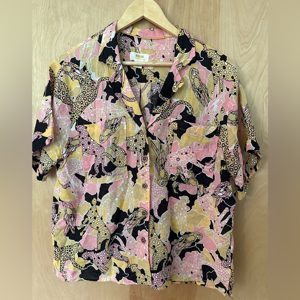 Anthropologie Maeve Linen Blouse